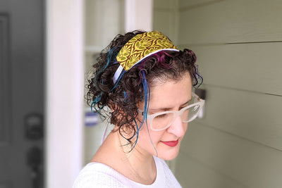 Fabric headband ITH applique embroidery design file