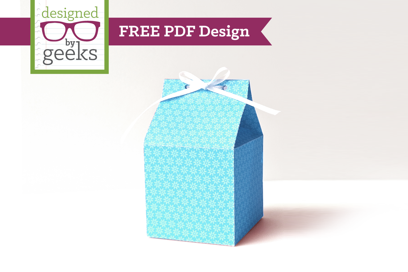 Free milk carton box PDF design