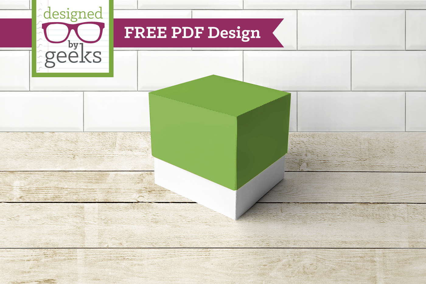 FREE PDF - Cube Box with Lid