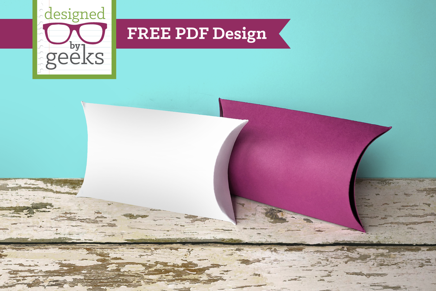 Free pillow box PDF design