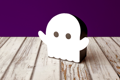 Ghost gift box SVG design