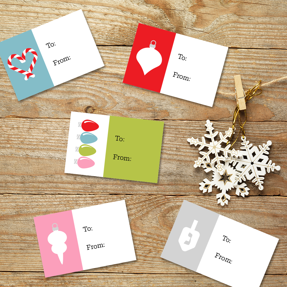 Holiday Gift Tags - PDF FILE-PDF-Designed by Geeks