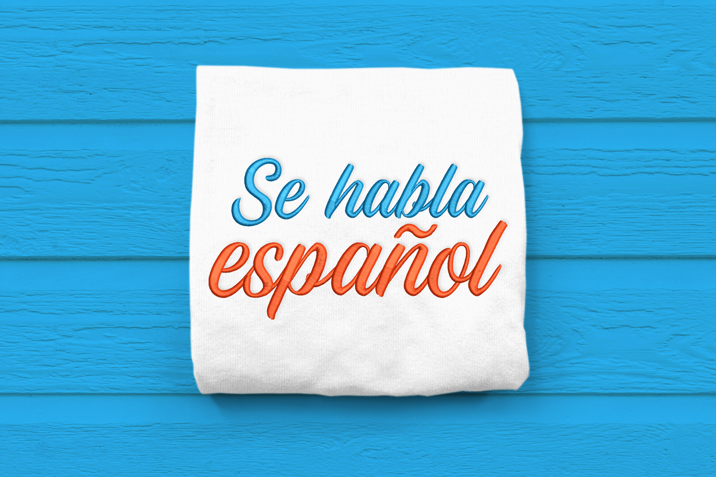 Se Habla Español Spanish Embroidery Design