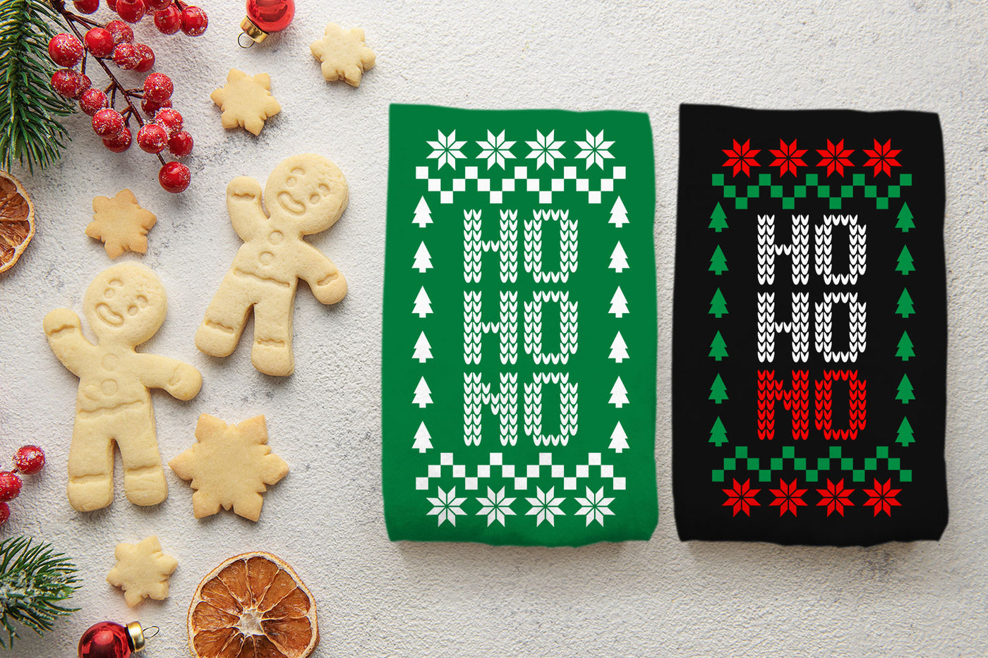Ho Ho NO Ugly Christmas sweater SVG