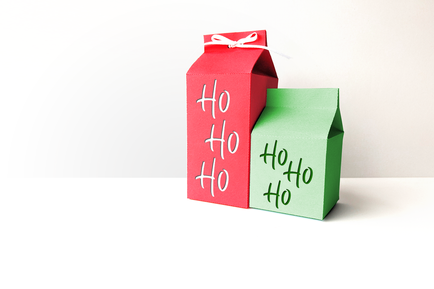 Ho Ho Ho milk carton box SVG Design