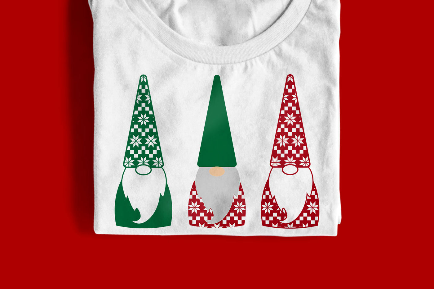 gnome with ugly Christmas sweater svg file