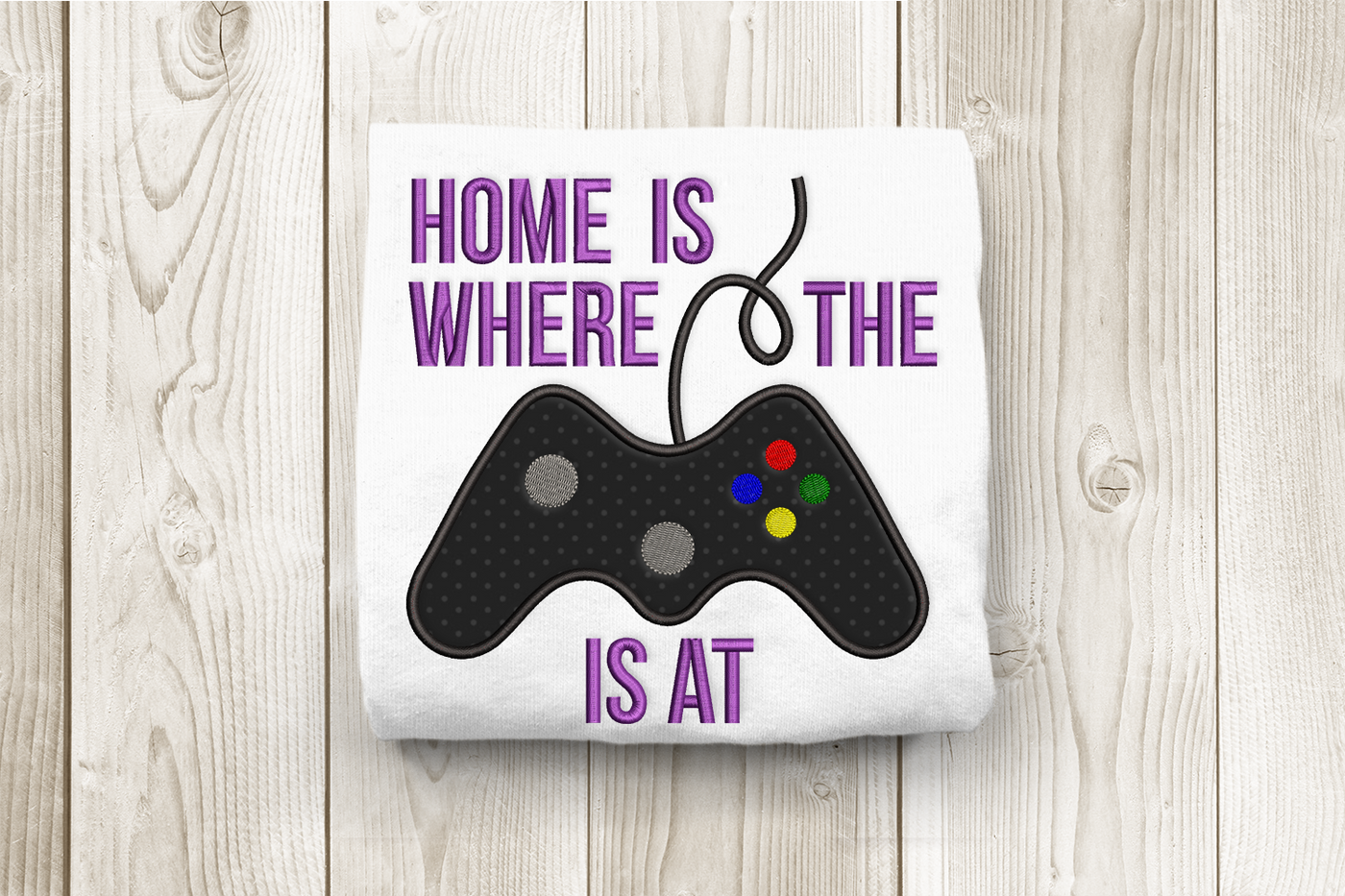 Home is where the game system is at applique
