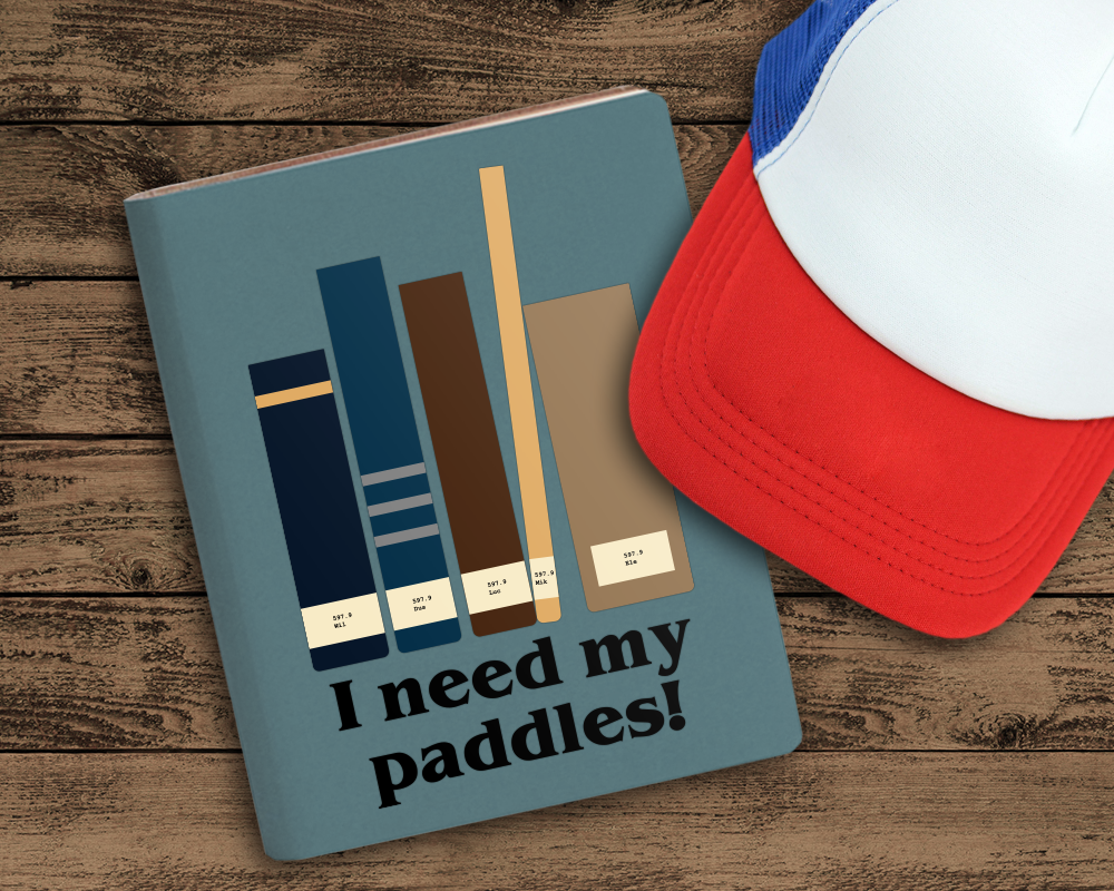 I need my paddles library book design