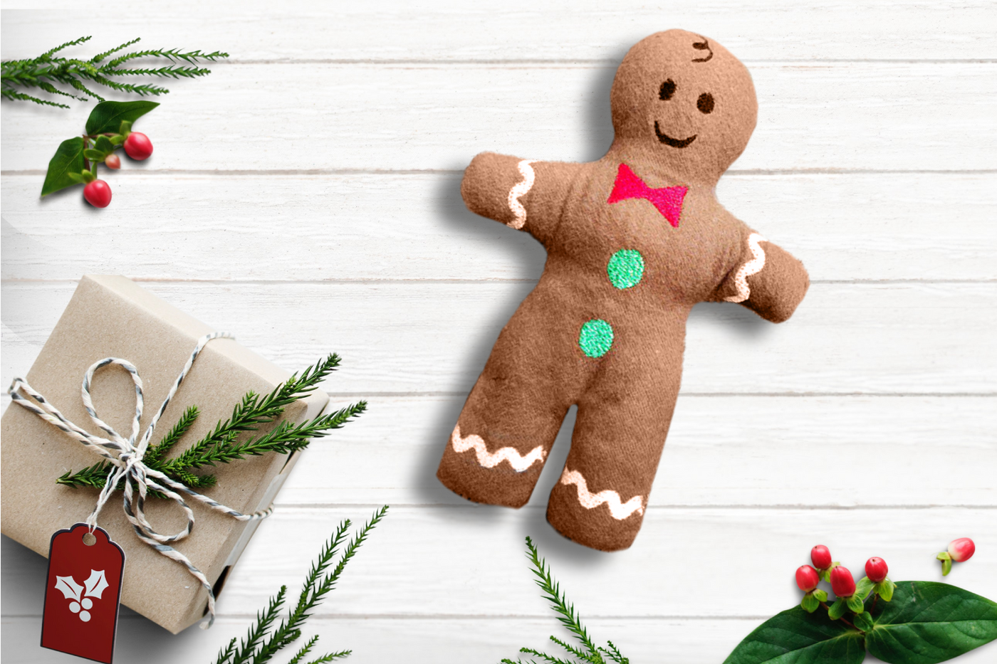 Gingerbread boy plush toy