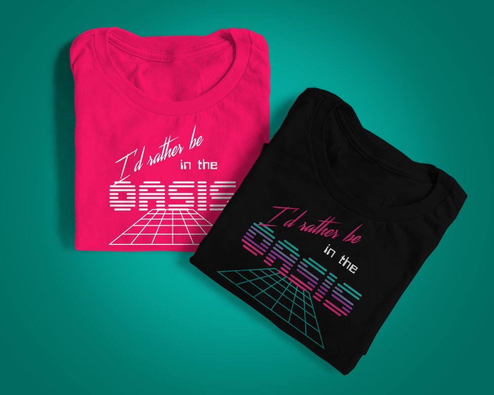 "I'd rather be in the OASIS" design