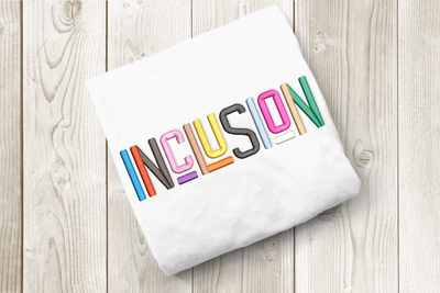 Inclusion embroidery design