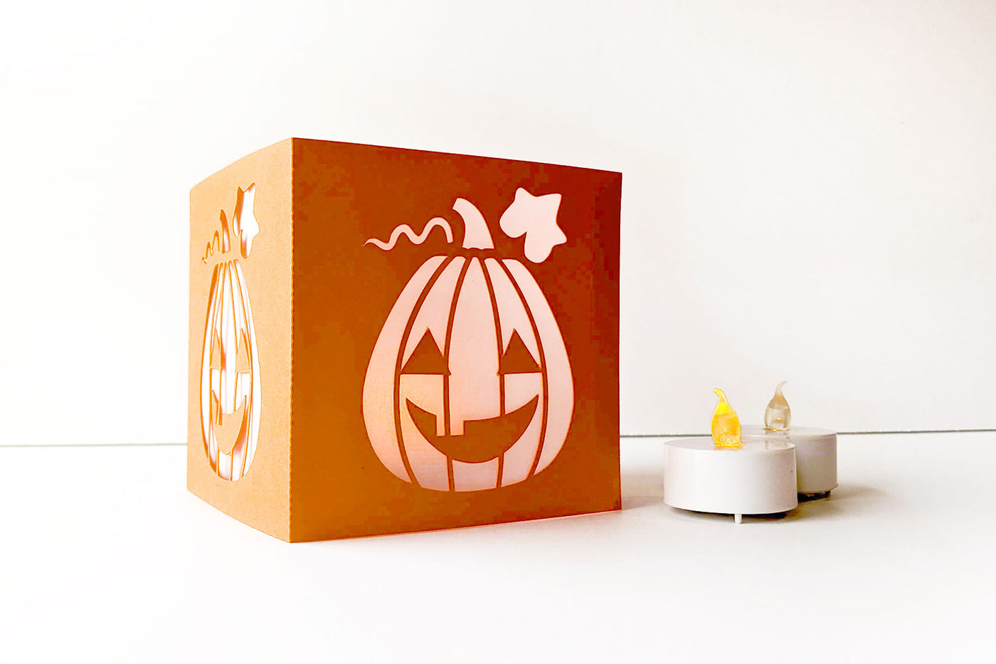 Halloween pumpkin luminary SVG