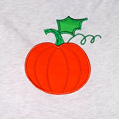 Pumpkin applique design
