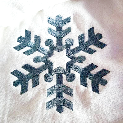 Snowflake embroidery design