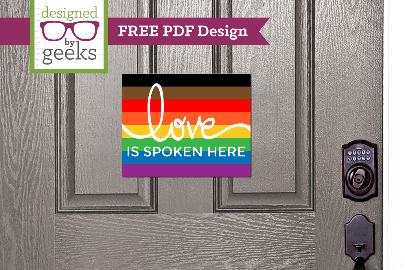 Love is spoken Here free pdf design