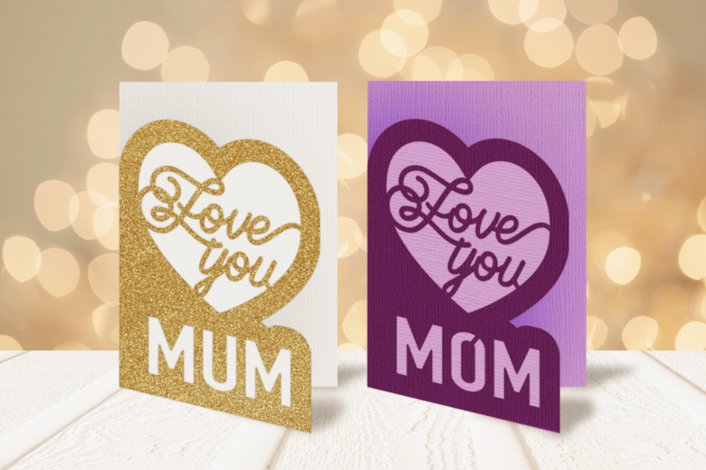 Love you mom and mum card designs