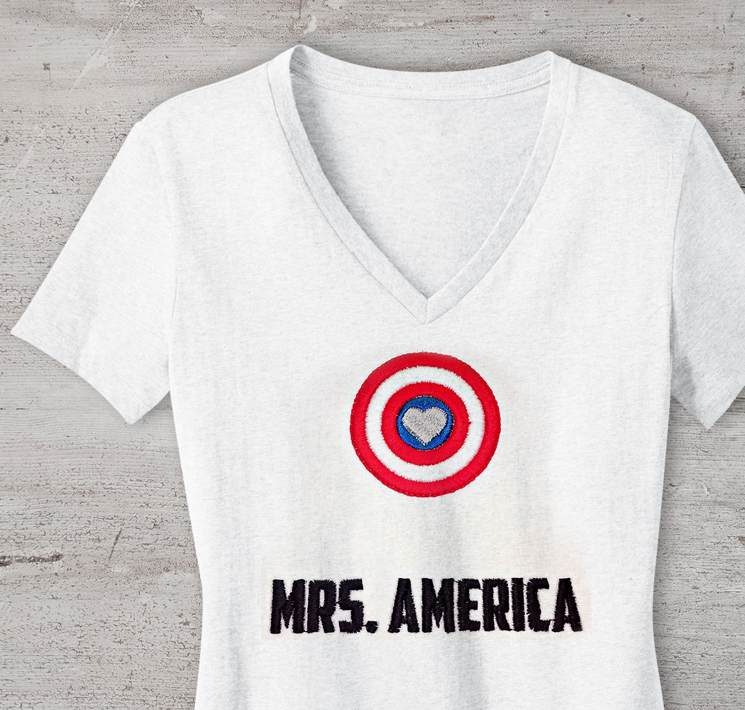 Mrs. America Embroidery Design File-Embroidery-Designed by Geeks