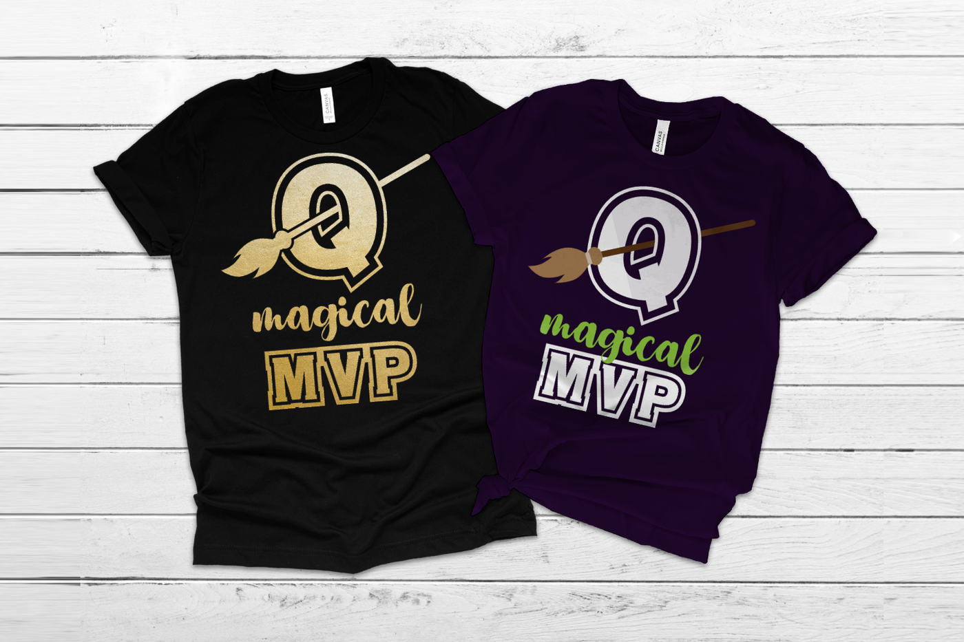 Magical MVP SVG design with a Q and a broom.