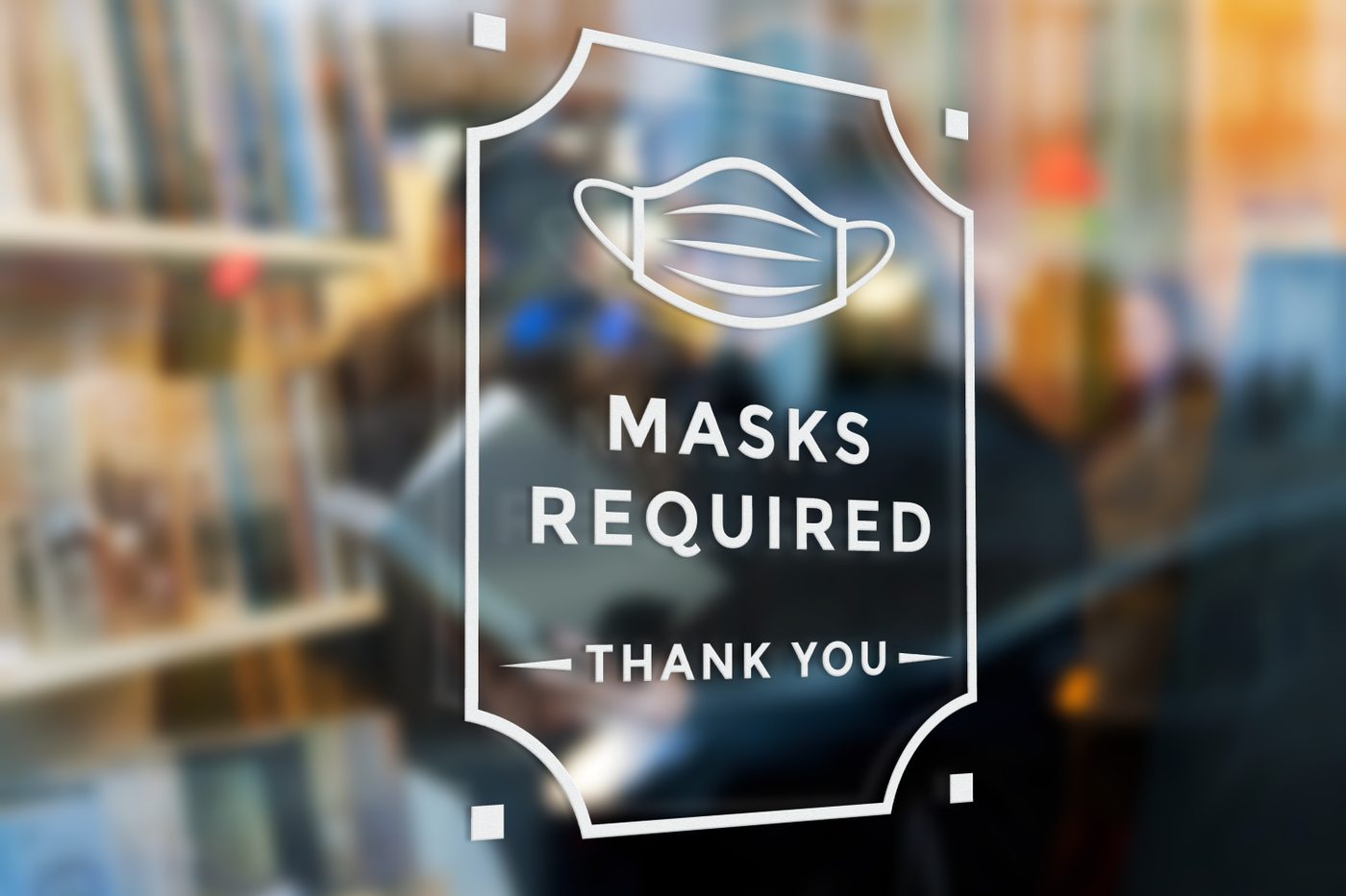 Masks required COVID sign
