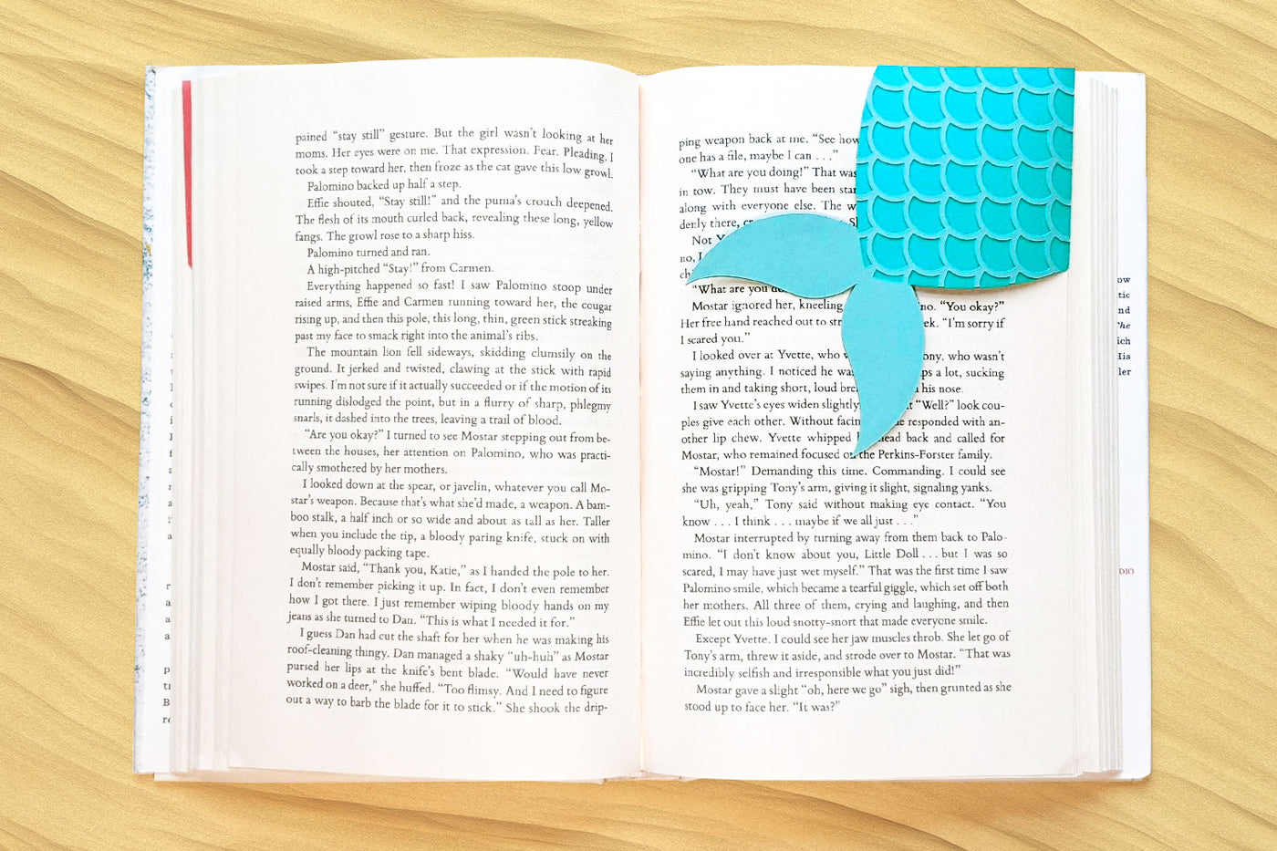 Mermaid Tail corner bookmark SVG file