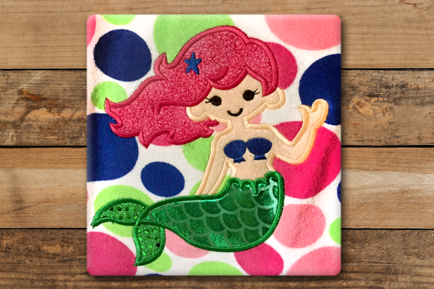 Mermaid applique design
