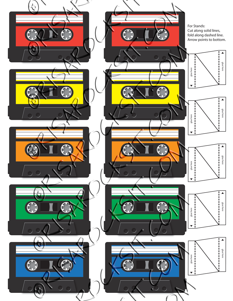 Watermarked proof of mix tape sheet