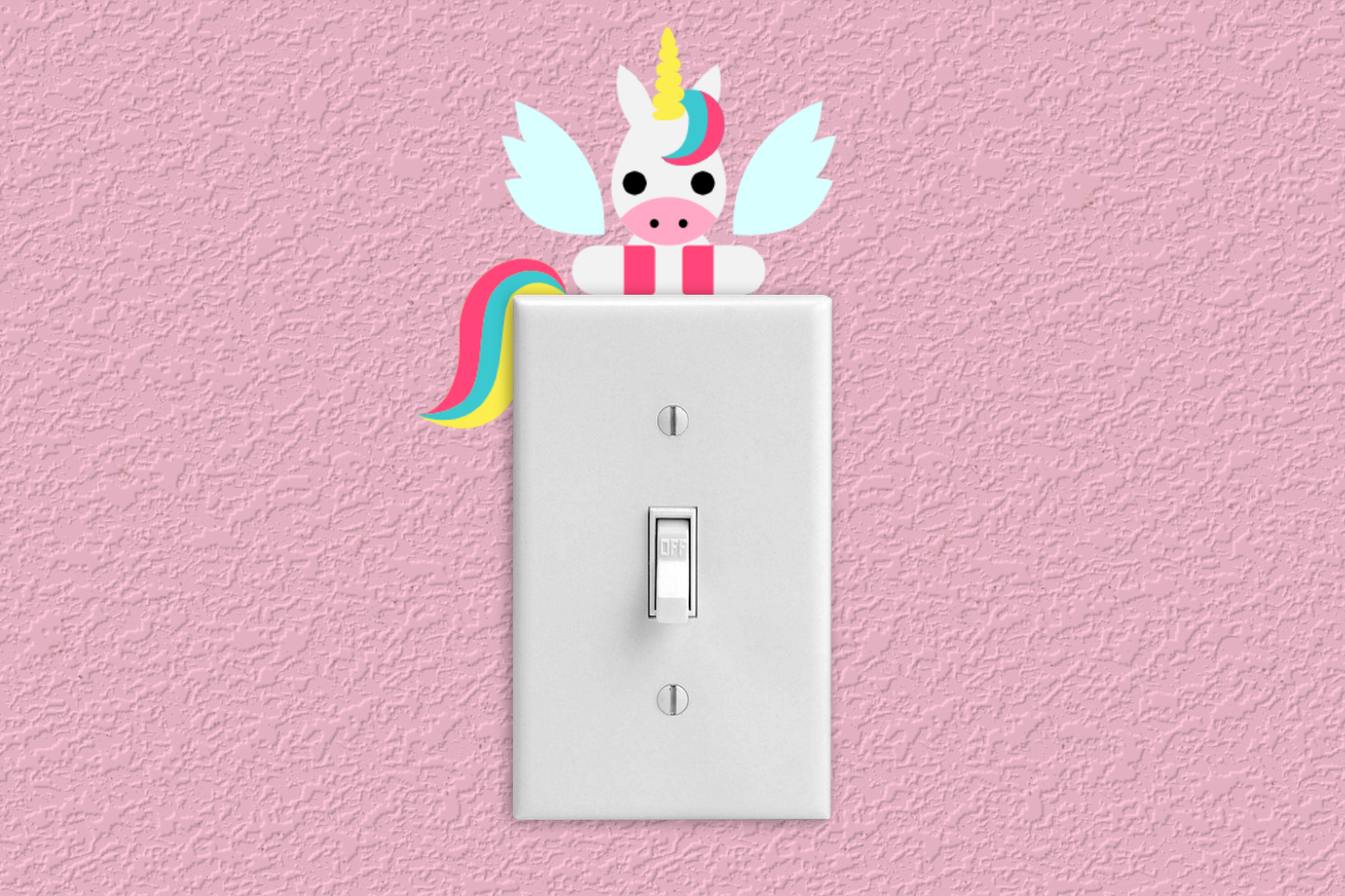 light switch unicorn design