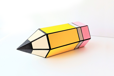 Hexagonal pencil shaped gift box