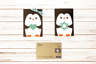 Penguin gift card holder
