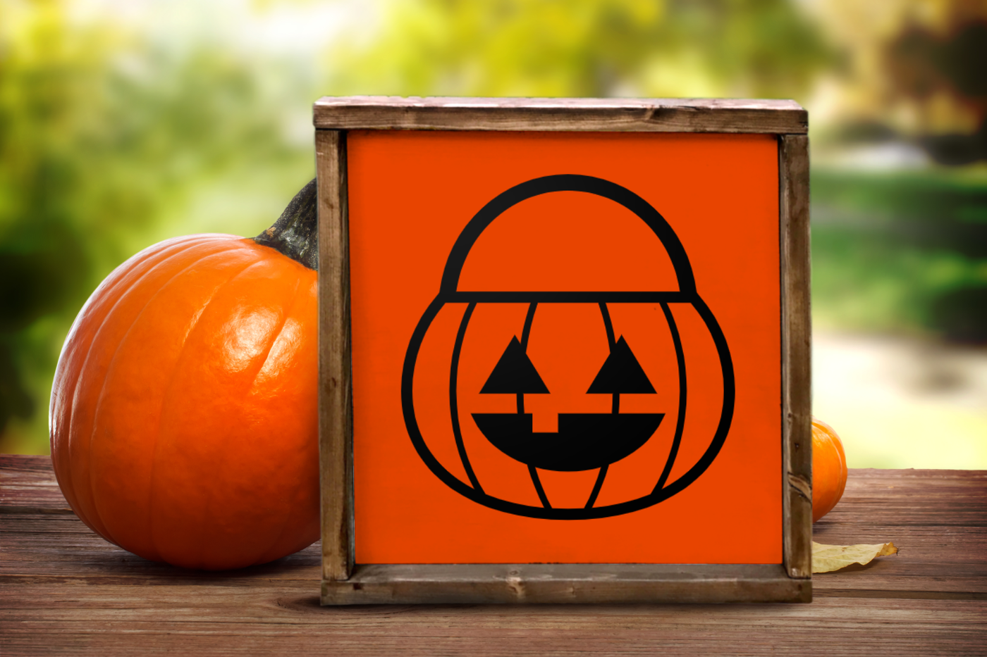 Pumpkin pail Halloween design
