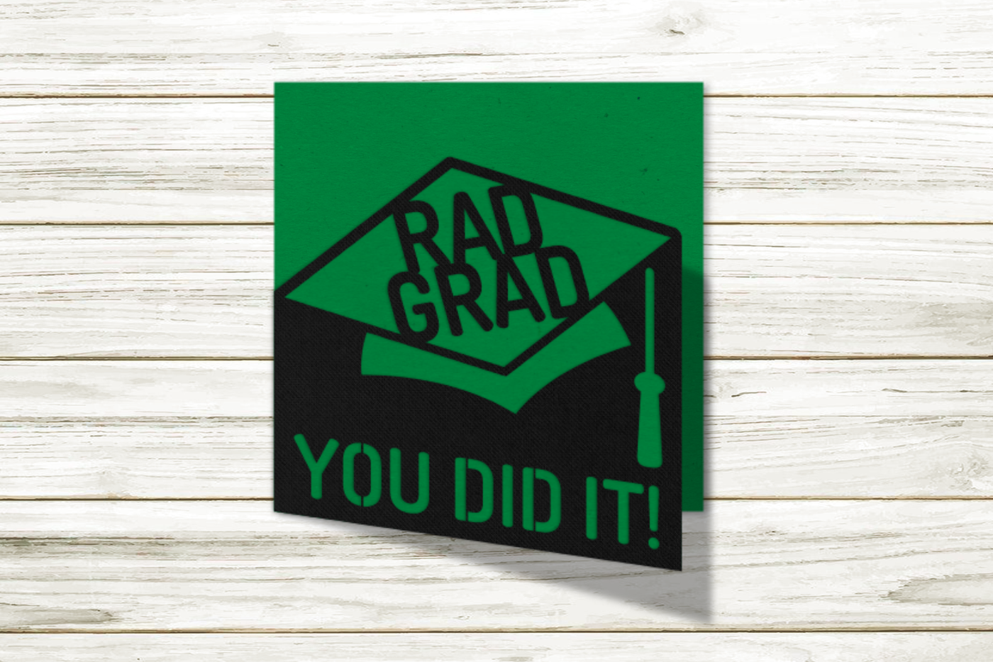 Rad Grad birthday card design