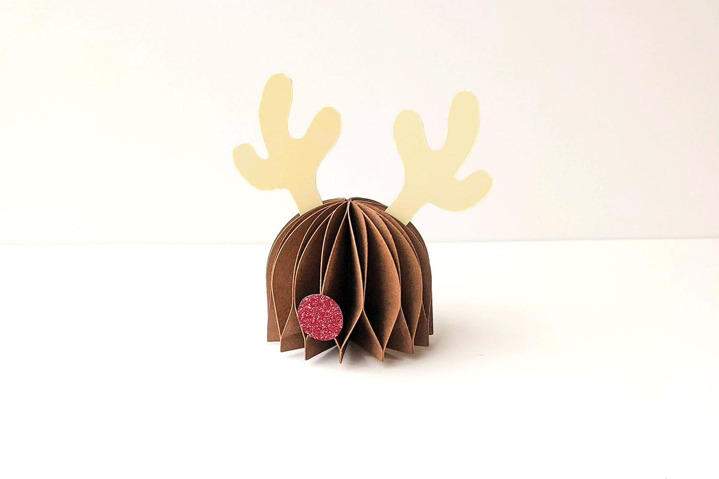 3D honeycomb reindeer face SVG file