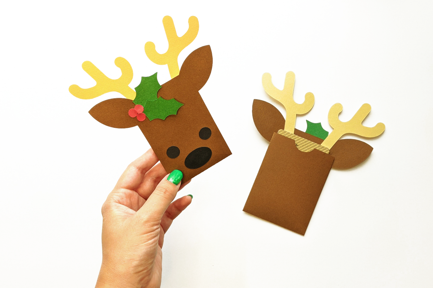 Reindeer gift card holder