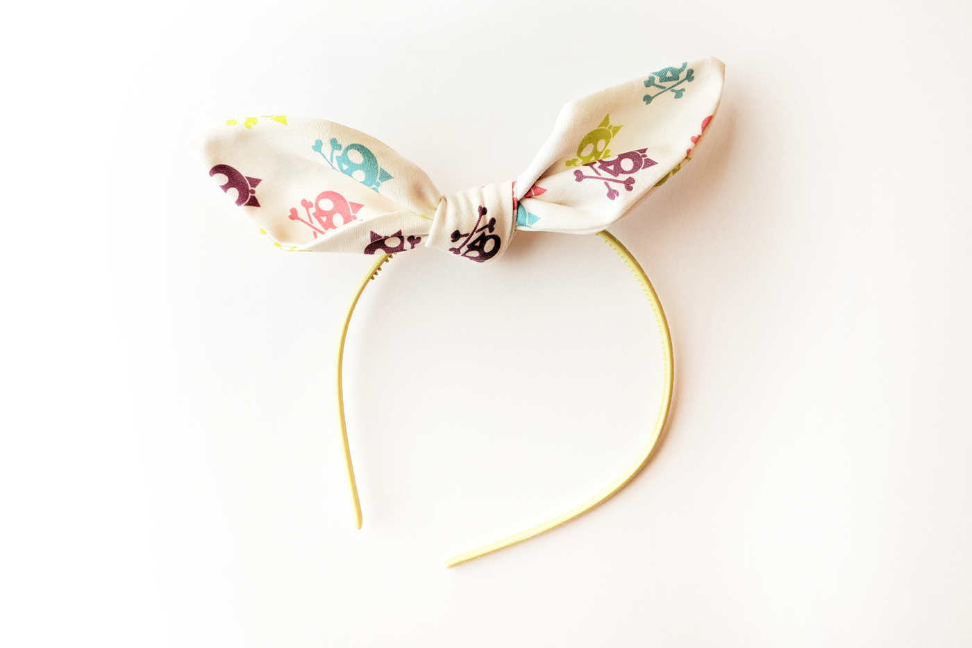 bunny bow headband ITH embroidery file