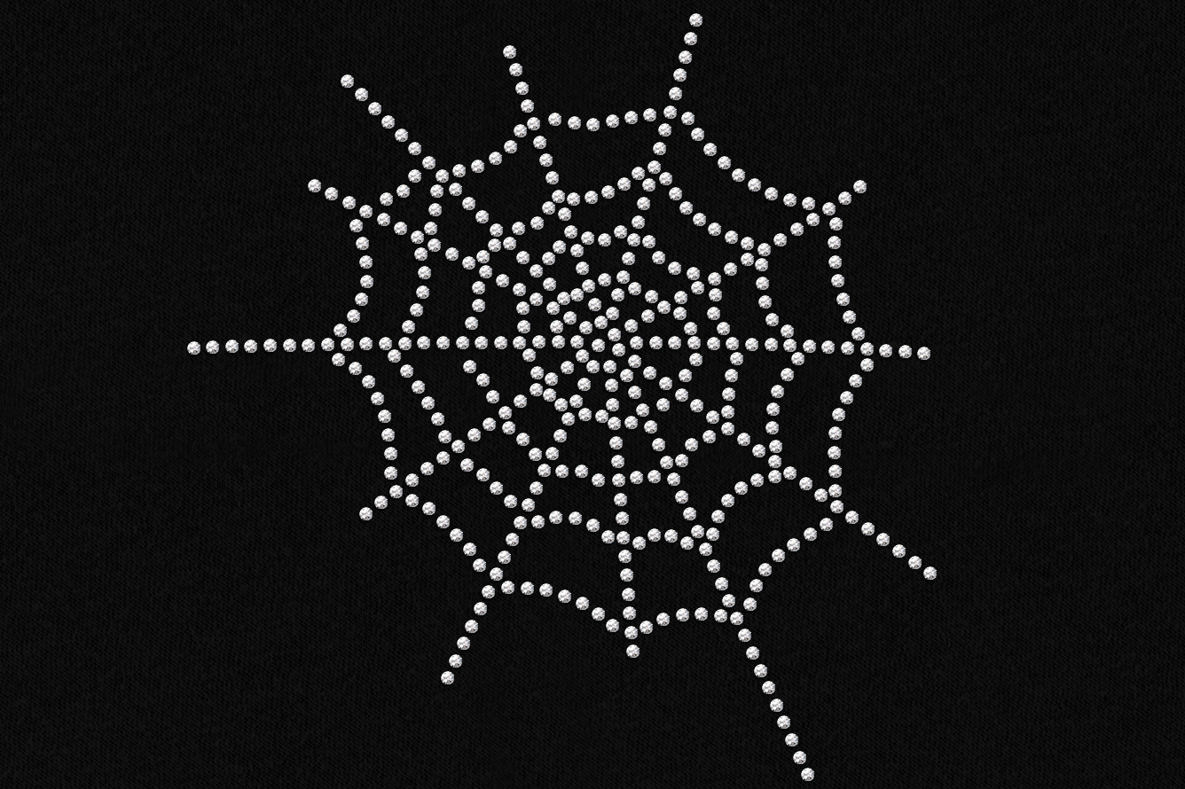 Spiderweb rhinestone design template