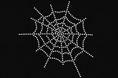 Rhinestone spiderweb