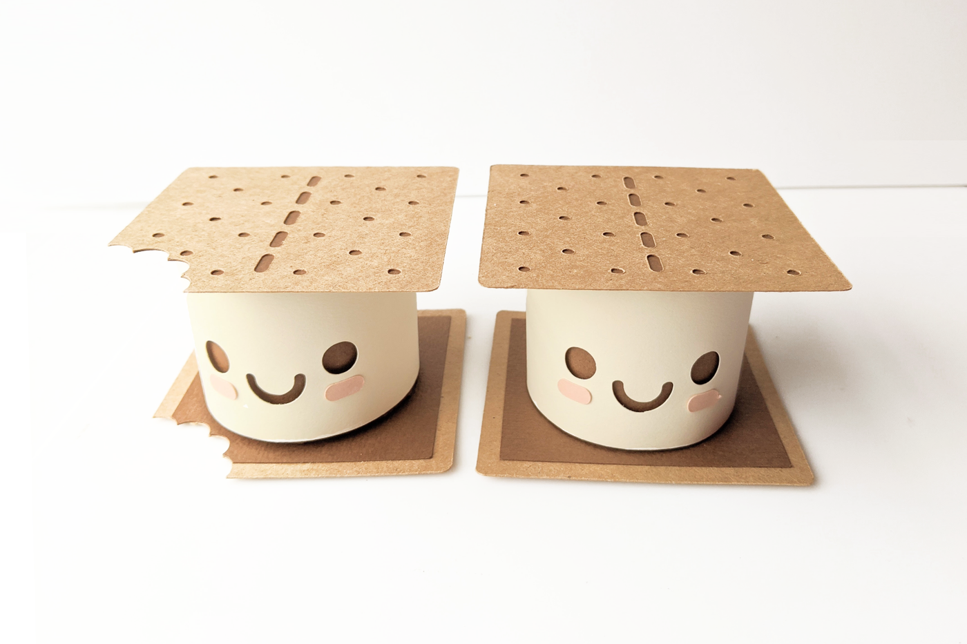 S'more shaped gift box design duo