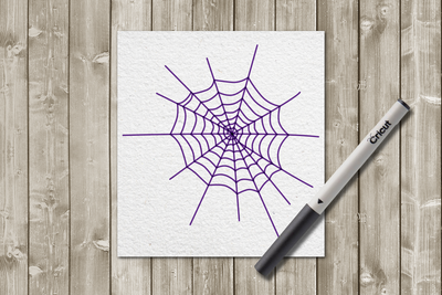 spiderweb single line sketch design 