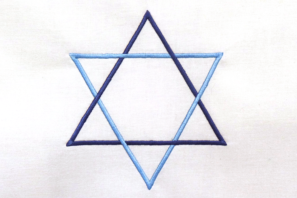 Star of David embroidery design