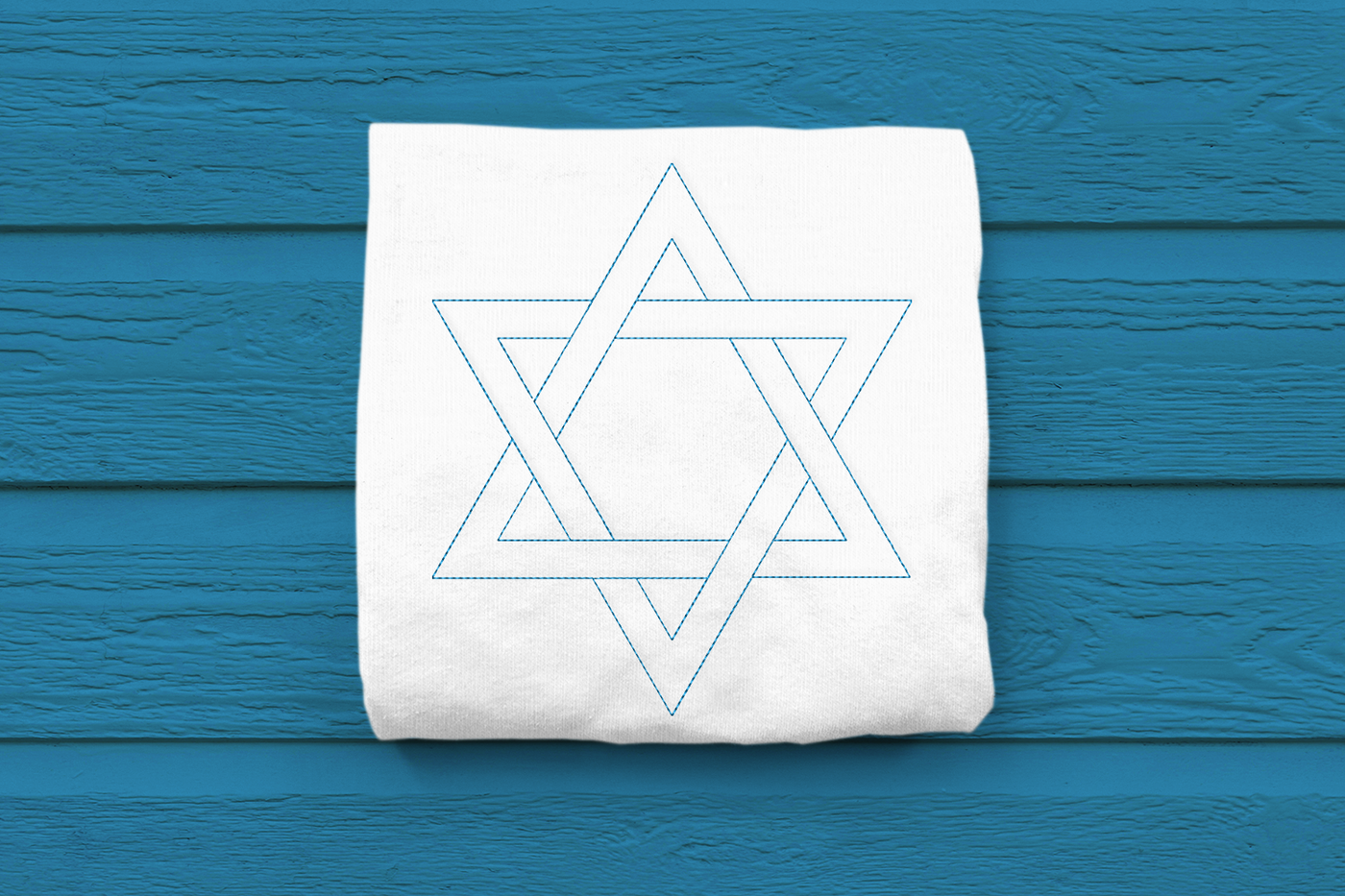 Linework Star of David Embroidery Design File