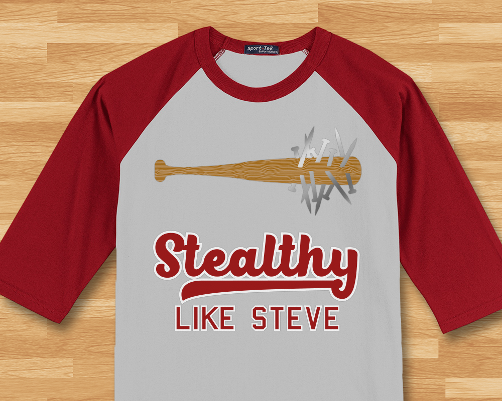 Stealthy like Steve baseball bat design