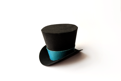 Mini top hat made out of paper