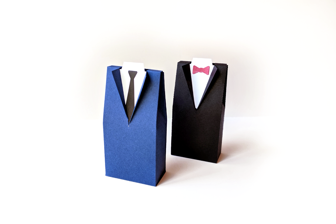 Tuxedo and suit box designs