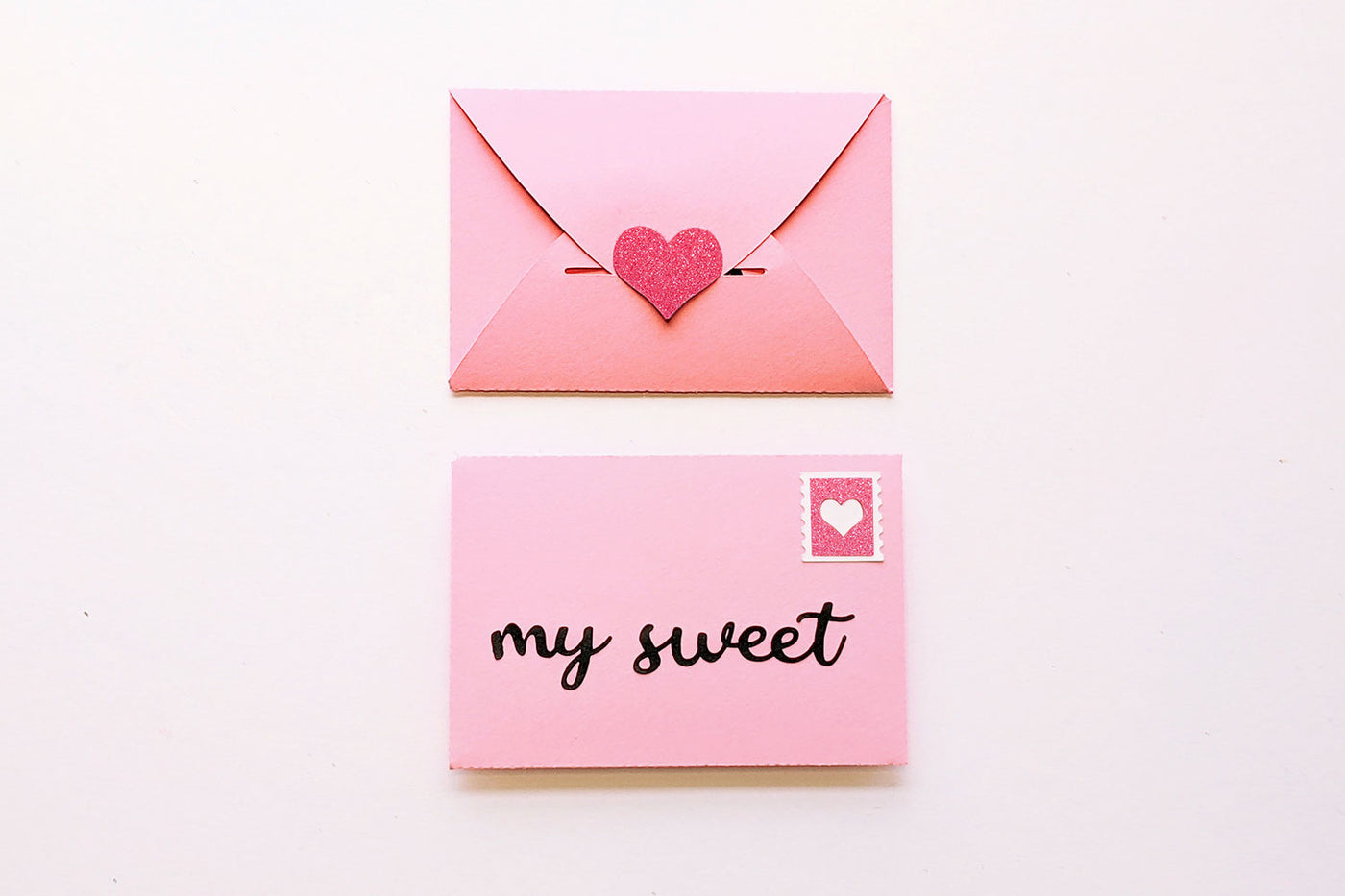 Valentine's day gift card envelope