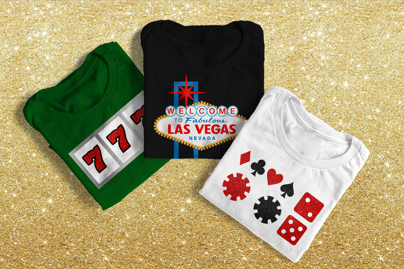Vegas themed design trio