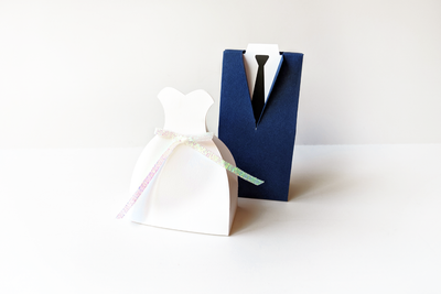 Wedding dress and sut box designs