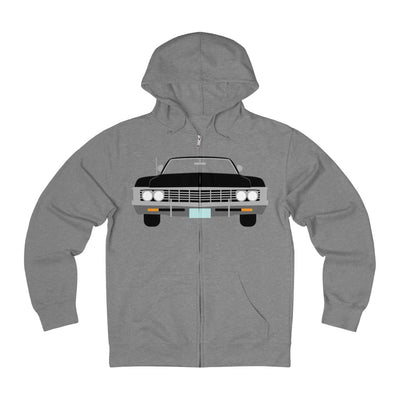 classic muscle car zip hoodie