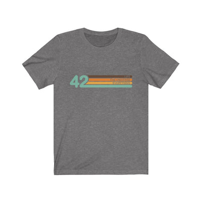 42 Meaning of Life unisex tee in deep heather