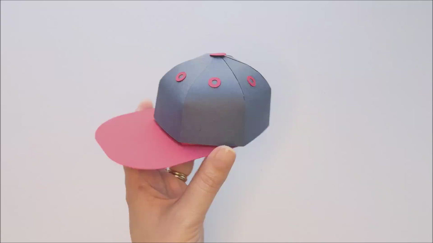 Baseball hat gift box SVG product demo video