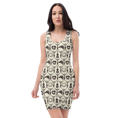 Mind palace fitted dress
